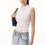TWISTED BUST LAYERED TANK TOP