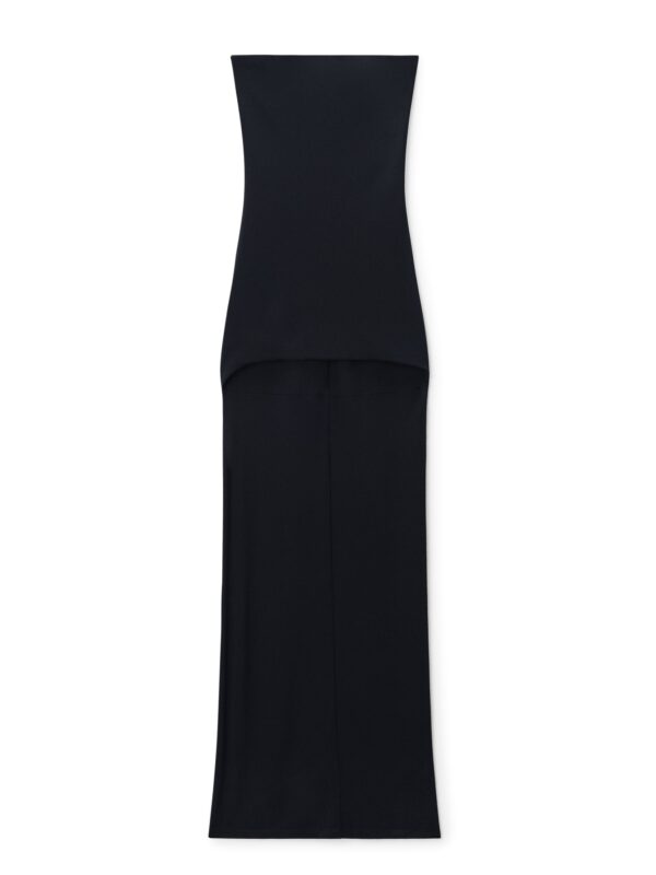 STRAPLESS HIGH-LOW BODYCON DRESS