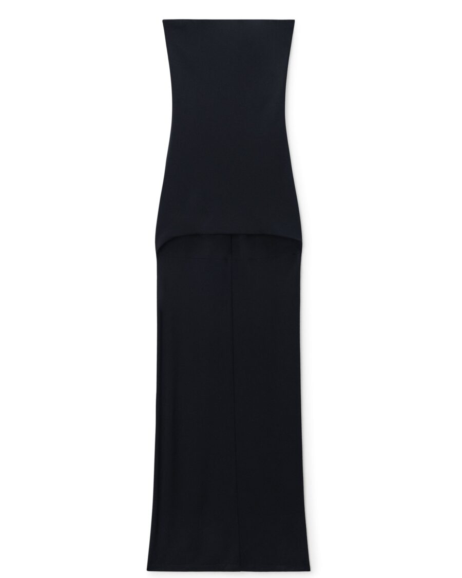 STRAPLESS HIGH-LOW BODYCON DRESS