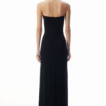 STRAPLESS HIGH-LOW BODYCON DRESS