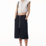 MINI ZIPPED SKIRT UTILITY STYLE