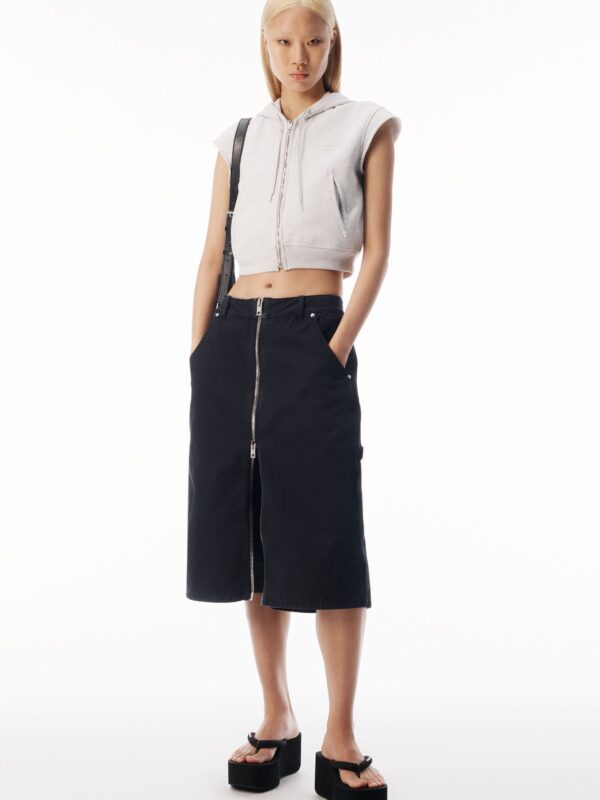 MINI ZIPPED SKIRT UTILITY STYLE