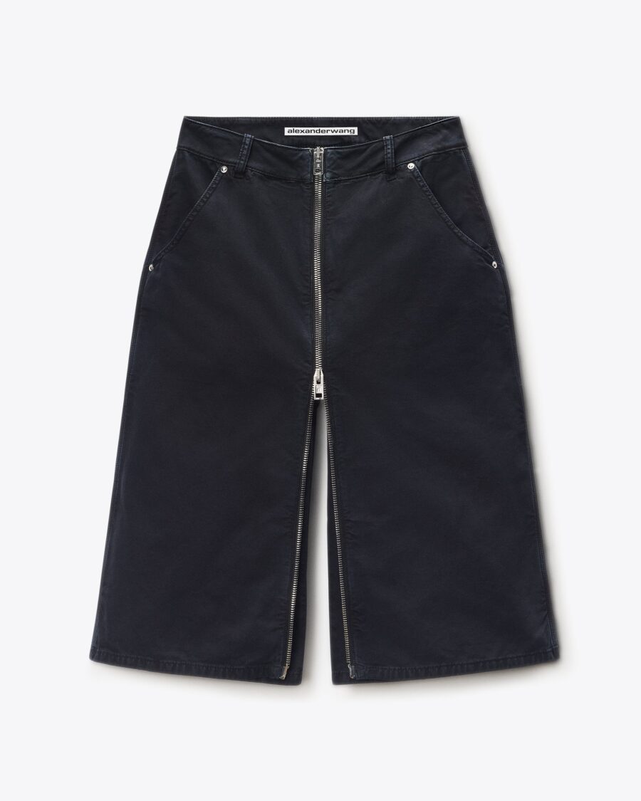 MINI ZIPPED SKIRT UTILITY STYLE
