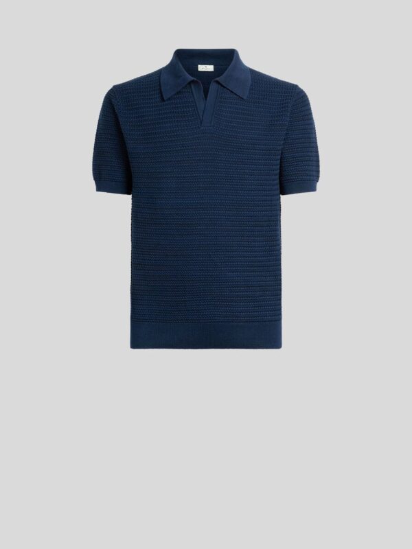 KNIT COTTON POLO SHIRT