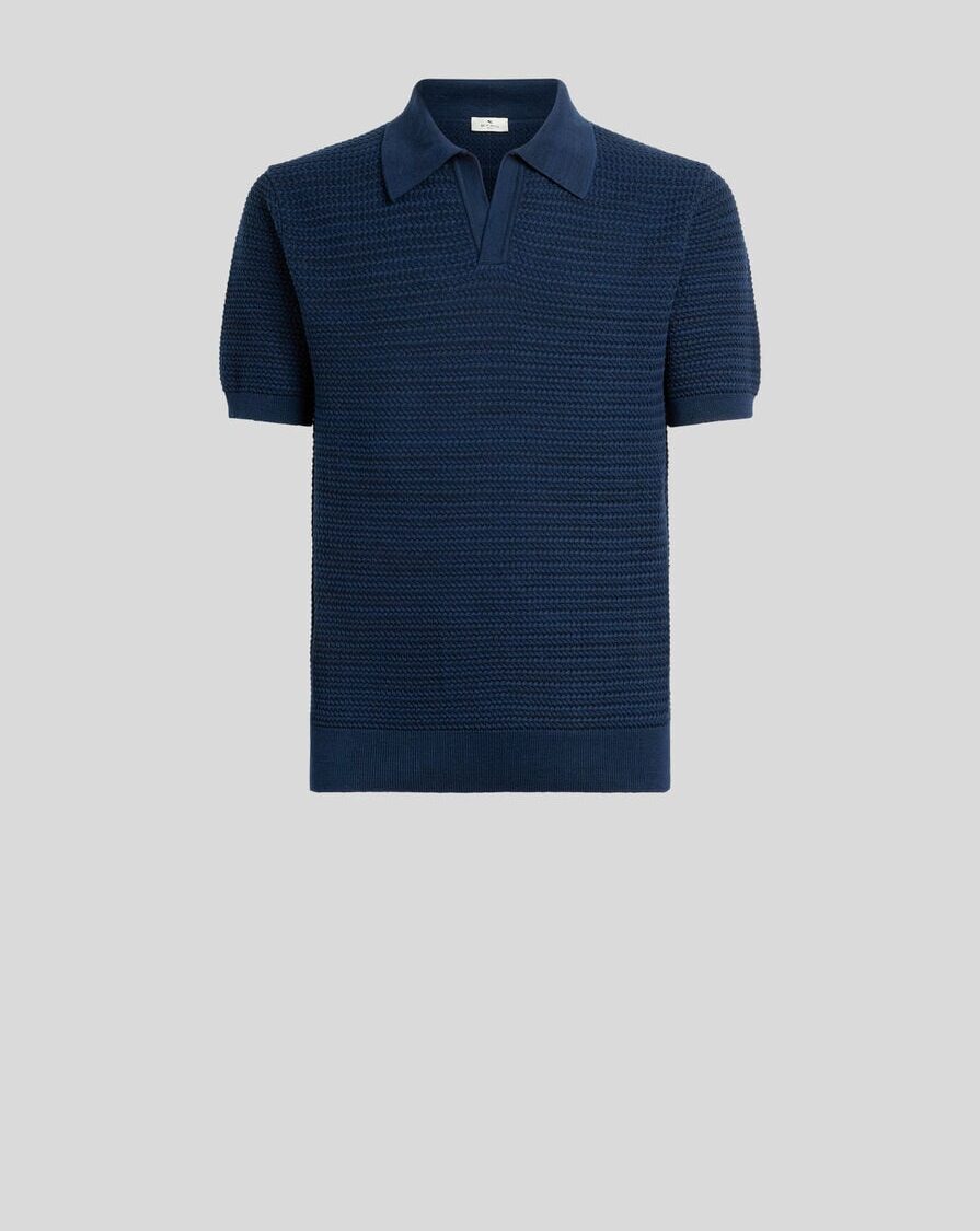 KNIT COTTON POLO SHIRT