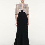 DIAMANTE CAPE GOWN