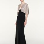 DIAMANTE CAPE GOWN