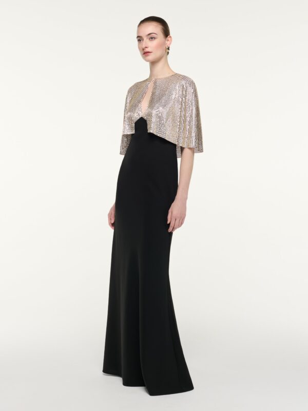 DIAMANTE CAPE GOWN