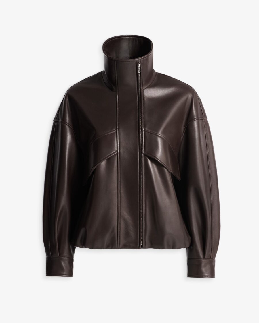 ROLAND LEATHER BOMBER JACKET