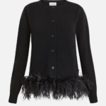 CARDIGAN WITH FEATHERS