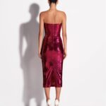 STRAPLESS SEQUIN DRESS