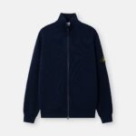 ZIP UP RIBBED CARDIGAN