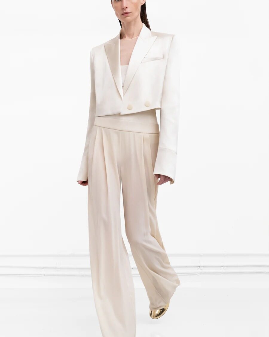 STRATA SATIN BLAZER