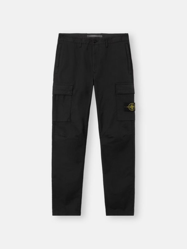STRETCH ORGANIC COTTON TWILL TROUSERS