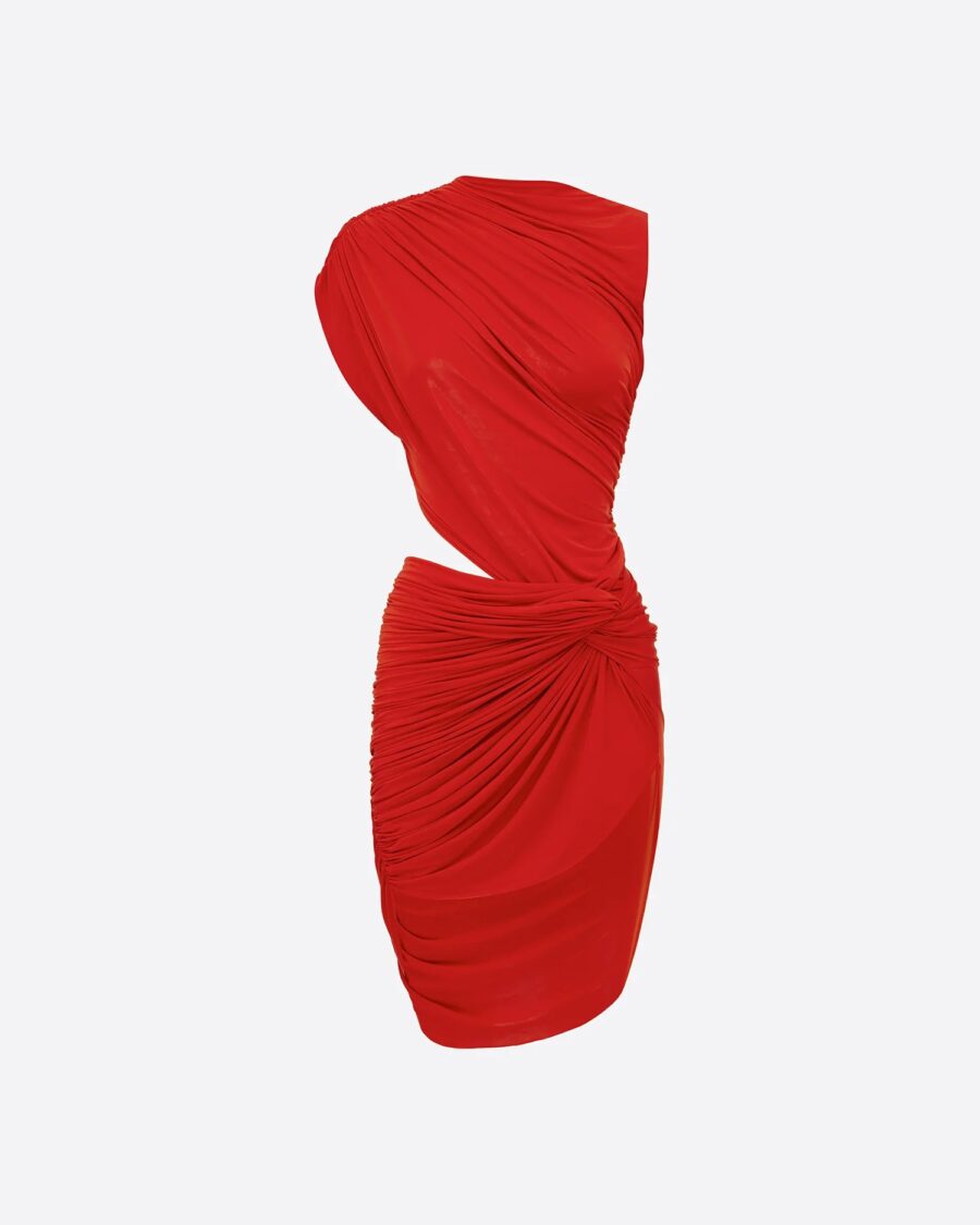 MINI TWIST DRESS IN JERSEY