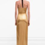 GALVANIZED BANDEAU DRESS