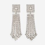 CRYSTAL FRINGE CLIP EARRINGS