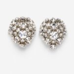 CRYSTAL EMBELLISHED CLUSTER EARRINGS