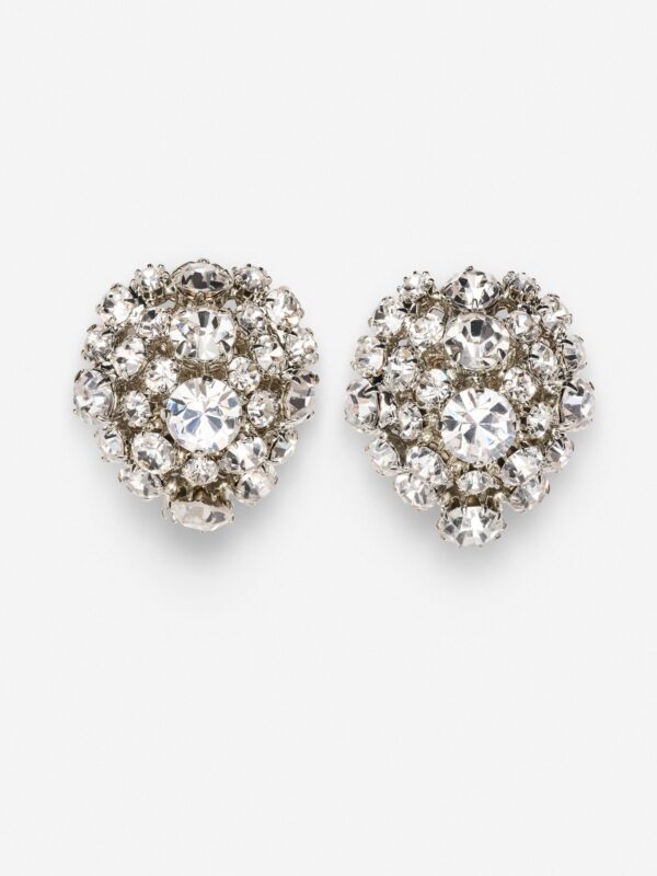CRYSTAL EMBELLISHED CLUSTER EARRINGS