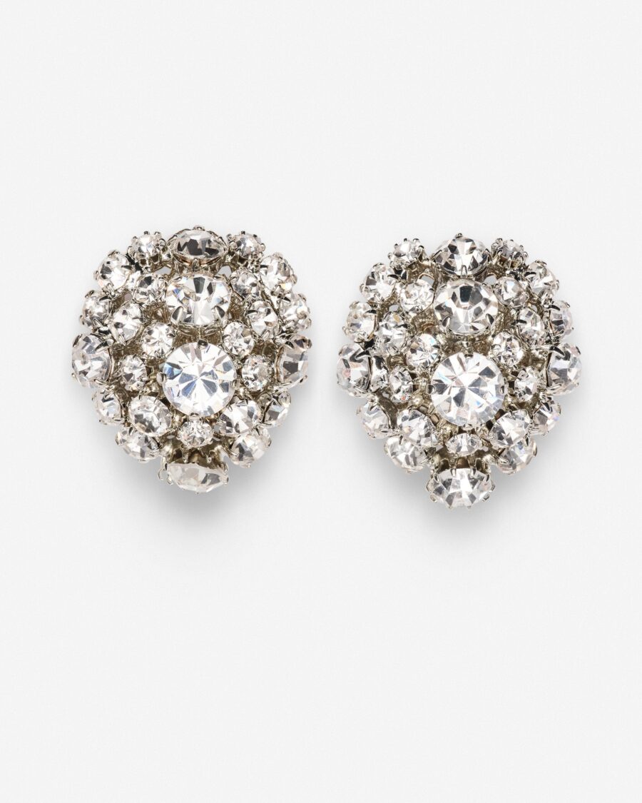 CRYSTAL EMBELLISHED CLUSTER EARRINGS