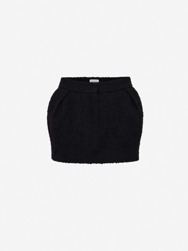 TAILORED BOUCLÉ MINI SKIRT