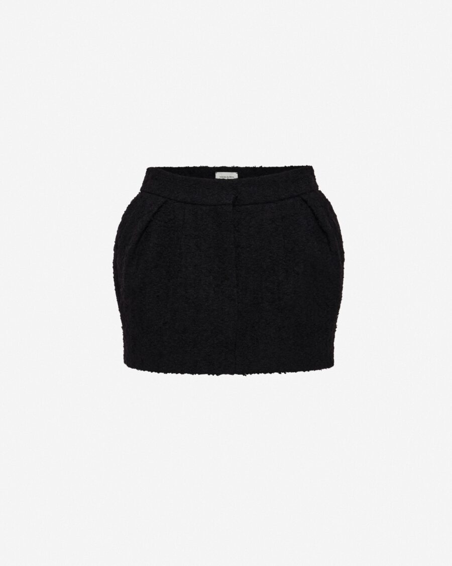 TAILORED BOUCLÉ MINI SKIRT