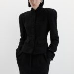 TAILORED BOUCLÉ MINI SKIRT